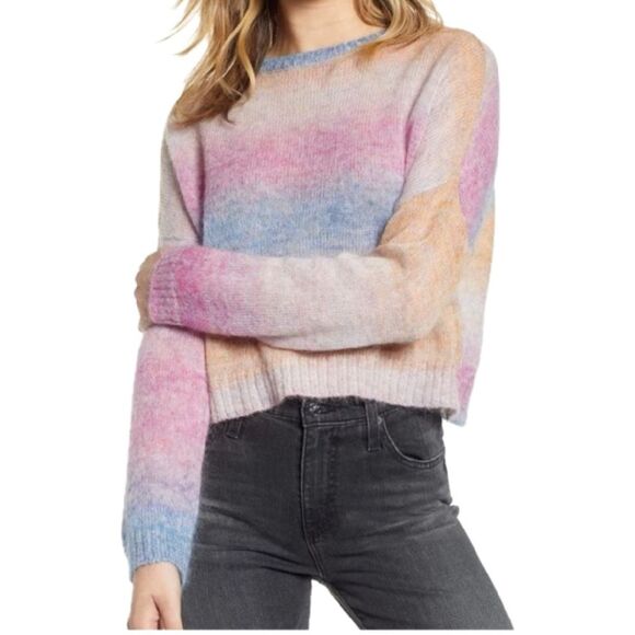 Rails x Revolve Camille Rainbow Mohair Sunset Sweater Size Large - Picture 3 of 11